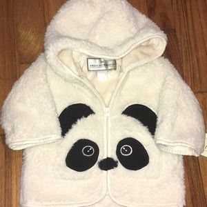 Cute panda zip up jacket